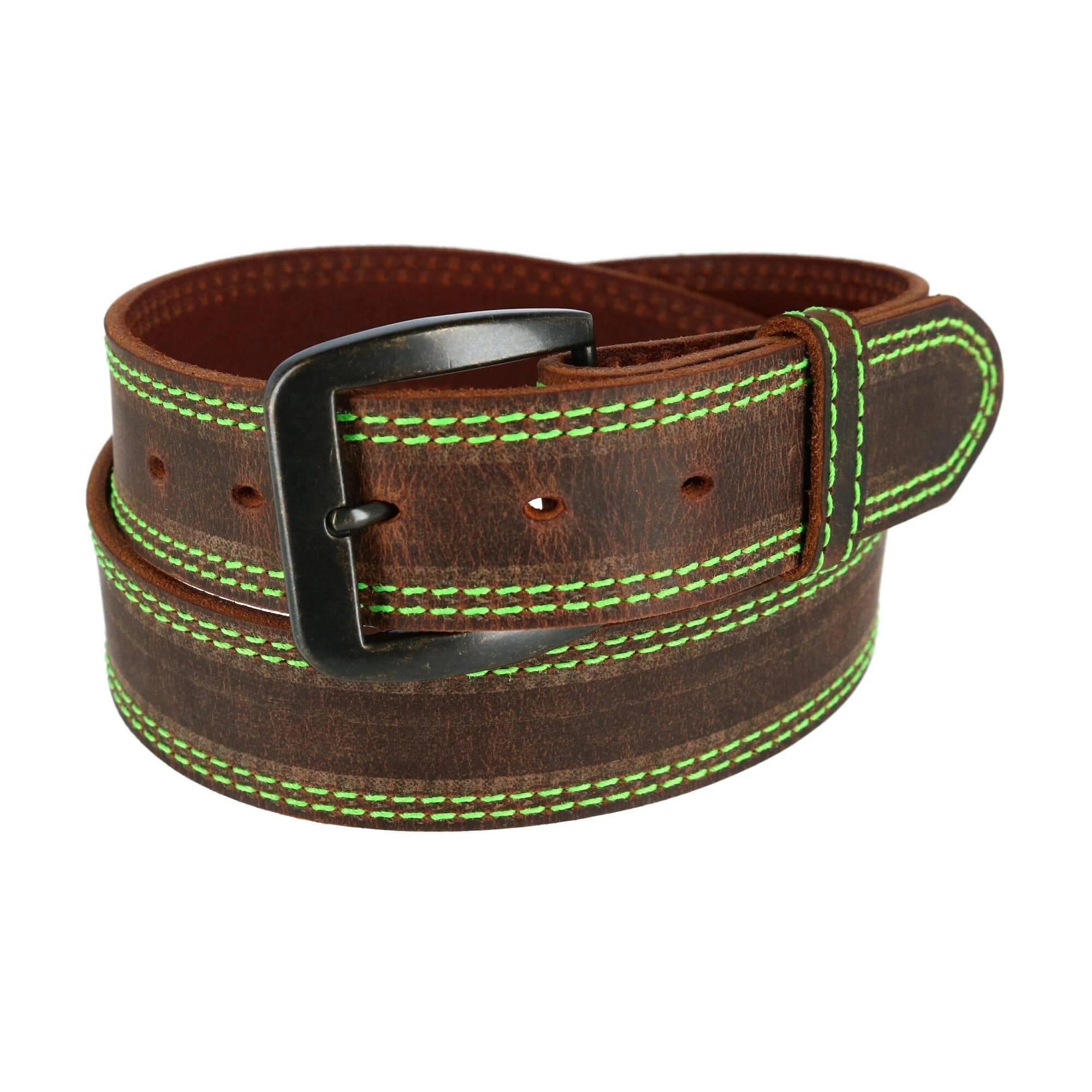 Elevated Style: Men's Contrast Stitch Belt - Bold & Effortless.